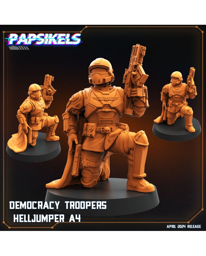 Democracy Troopers Helljumper A4|Papsikels Miniatures|Democracy Troopers