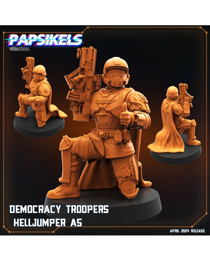 Democracy Troopers Helljumper A5|Papsikels Miniatures|Democracy Troopers