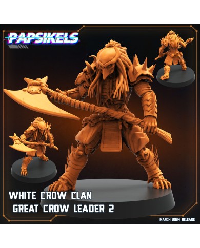 Skull Hunter - Elder - White Crow Leader - C - 1 Mini
