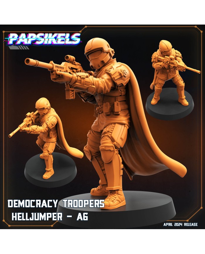 Democracy Troopers Helljumper A6|Papsikels Miniatures|Democracy Troopers