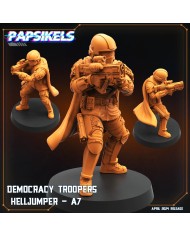 Democracy Troopers Helljumper A7|Papsikels Miniatures|Democracy Troopers