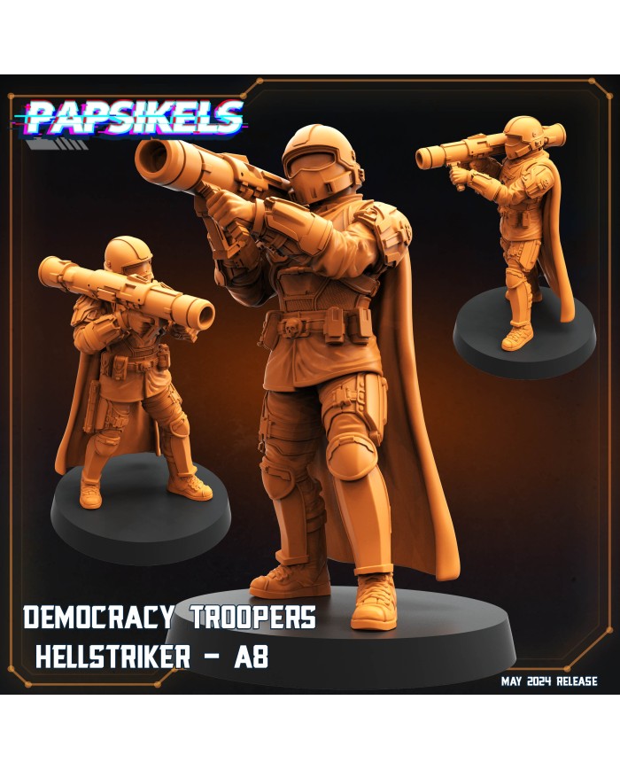 Democracy Troopers Helljumper A8|Papsikels Miniatures|Democracy Troopers