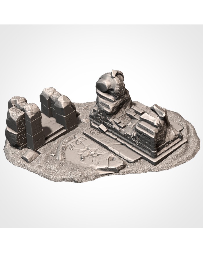 Removile Egyptian Temple Ruins - A