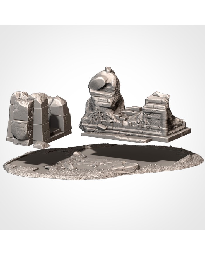 Removile Egyptian Temple Ruins - A