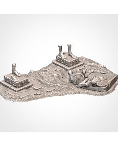 Removile Egyptian Temple Ruins - C