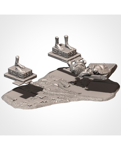 Removile Egyptian Temple Ruins - C