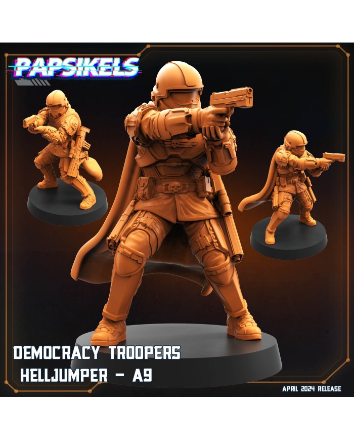 Democracy Troopers Helljumper A9|Papsikels Miniatures|Democracy Troopers