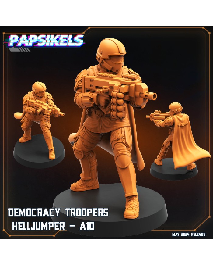 Democracy Troopers Helljumper A10|Papsikels Miniatures|Democracy Troopers
