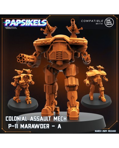 Colonial Assault Mech P11 Marawder - A - 1 Mini