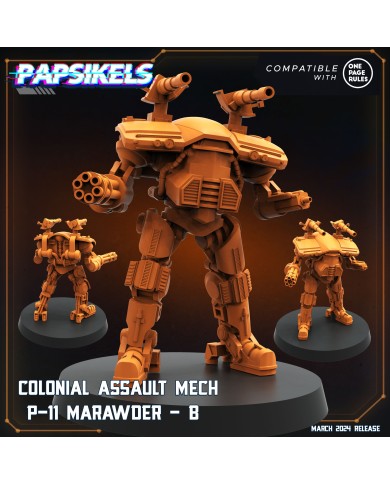 Colonial Assault Mech P11 Marawder - B - 1 Mini