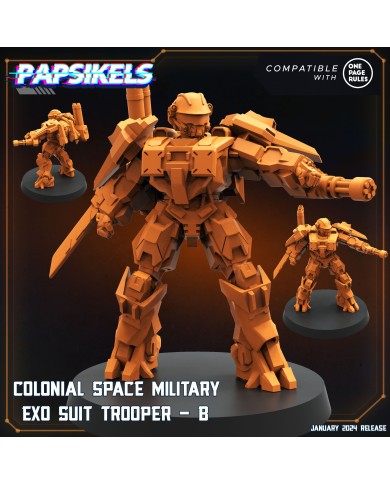 Colonial Space Military - Exo Suit Trooper - B - 1 Mini