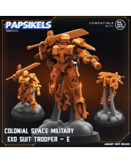 Colonial Space Military - Exo Suit Trooper - D - 1 Mini
