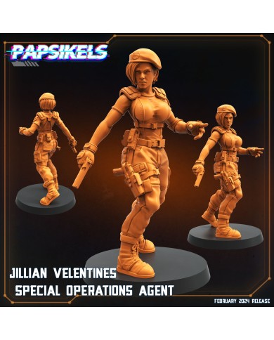 Jillian Velentines - Agente de Operaciones Especiales - 1 Mini