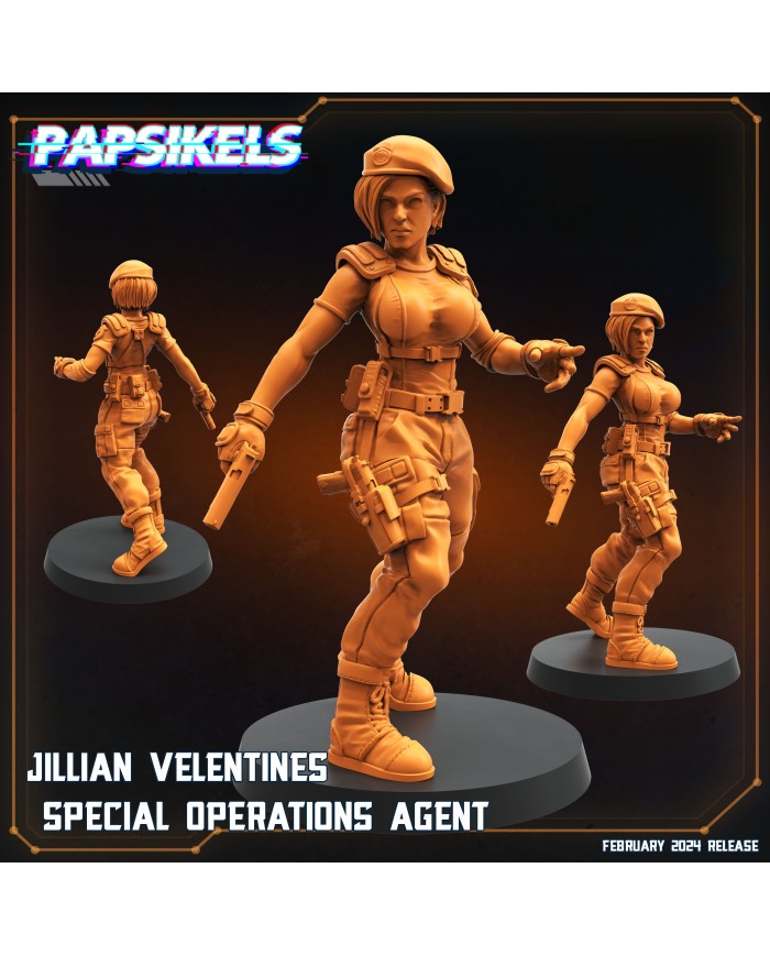 Jillian Velentines - Agente de Operaciones Especiales - 1 Mini