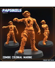 Zombie Colonial Marine - 1 Mini