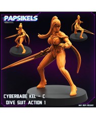 Cyberbabe Kel-C Dive Suit Action - B - 1 Mini