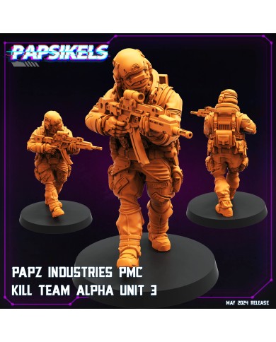 Papz Industries PMC Kill Team Alpha Squad Unit - C - 1 Mini