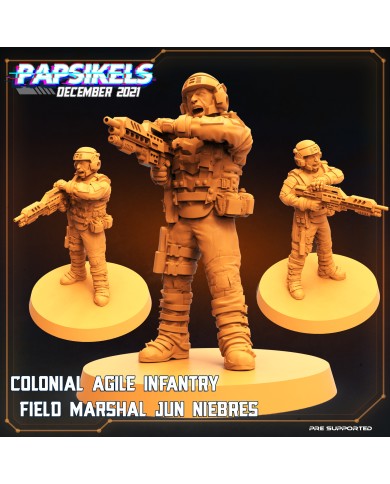 Spaceborne Infantry Field Marshal Jun Niebres  - 1 Mini