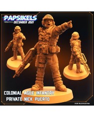 Spaceborne Infantry Private Mizzy Cruz  - 1 Mini