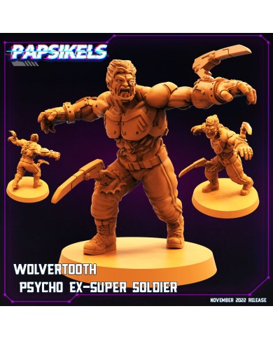 Wolvertooth Nagol Psycho Ex-Super Soldier - 1 Mini