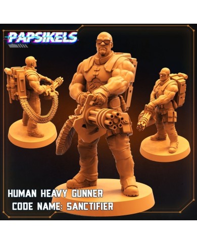 Human Heavy Gunner Code Name: Sanctifier - 1 Mini