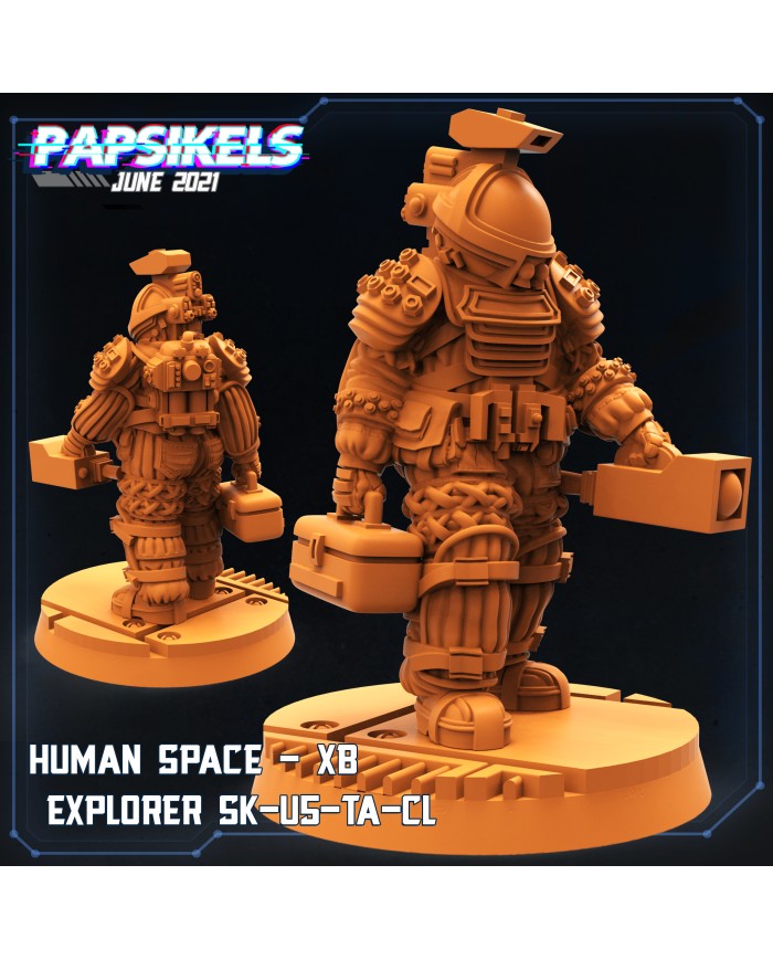 Human Space - XB Explorer SK-U5-TA-CL|Papsikels Miniatures|Space Crew and Settlers