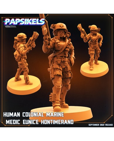 Human Colonial Marine - Medic Eunice Hontimerano - 1 Mini