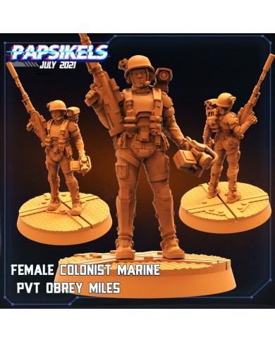 Female Colonist Marine - PVT Obrey Miles - 1 Mini