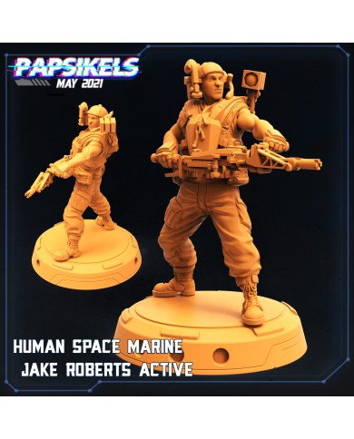 Human Space Marine - Jake Roberts Active - A - 1 Mini