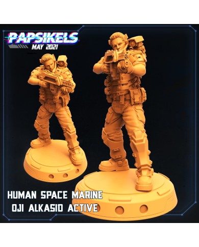 Human Space Marine - Oji Alkasid Active - A - 1 Mini