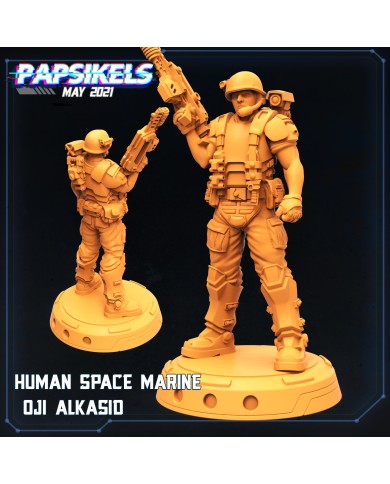 Human Space Marine - Oji Alkasid Active - B - 1 Mini