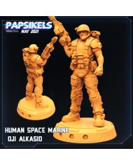 Human Space Marine - Oji Alkasid Active - A - 1 Mini