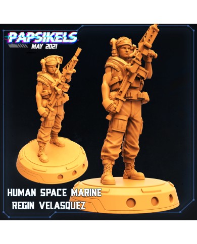 Human Space Marine - Regin Velasquez - B - 1 Mini