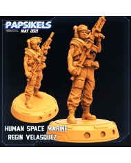 Human Space Marine - Regin Velasquez - A - 1 Mini