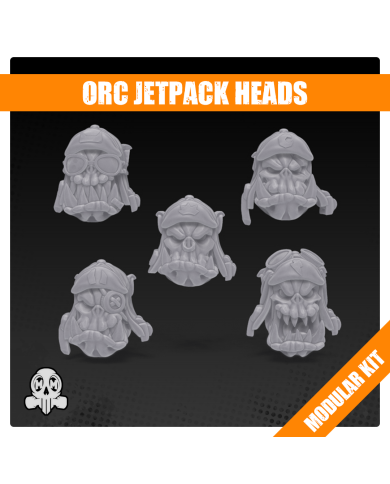 Cabezas de Orcos Jetpack (x5)