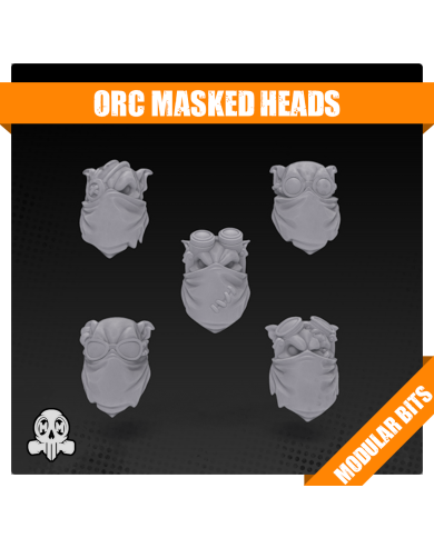 Orc Masked Heads (x5)