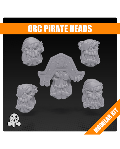 Orc Pirate Heads (x5)
