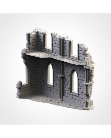 Temple Ruins (9"x4") - B