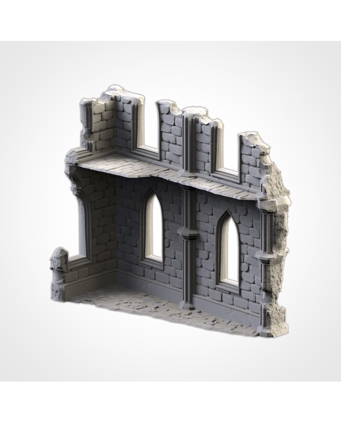 Temple Ruins (9"x4") - B