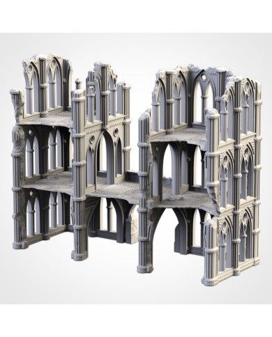 Grimdark Cathedral Ruins (19"x7") - B