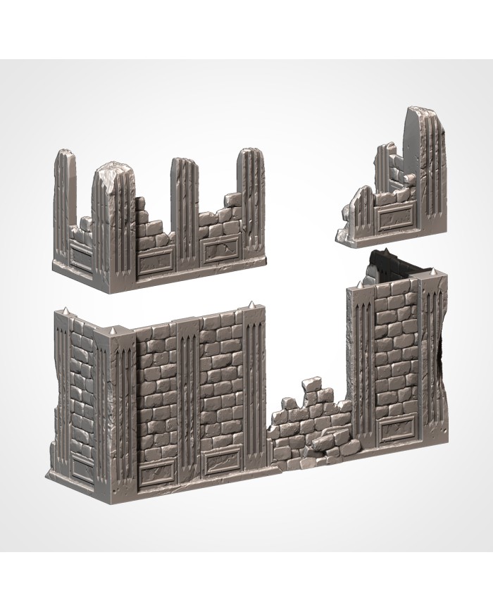 City Ruins  (9"x4")