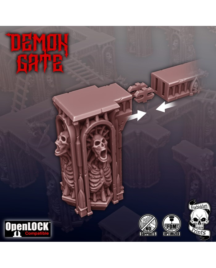 Demon Gate - Screaming Pillar Set - B