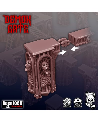 Demon Gate - Screaming Pillar Set - D