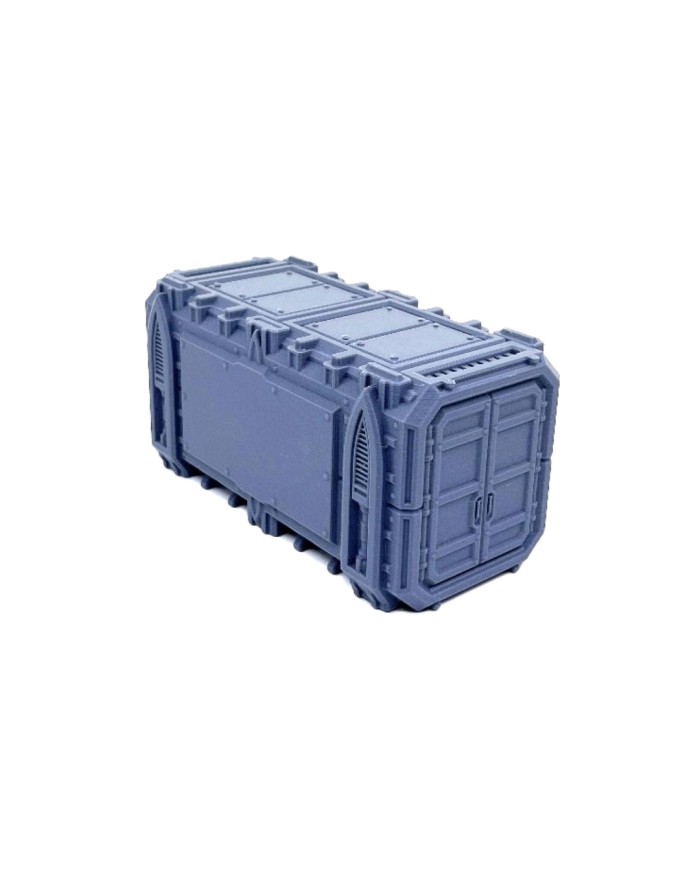 Grimdark Containers WTC 40K (x4) | Forbidden Prints | Grimdark Industrial | Terrainandminis