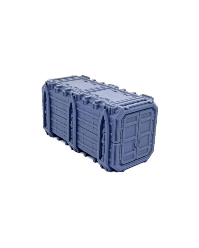 Grimdark Containers WTC 40K (x4) | Forbidden Prints | Grimdark Industrial | Terrainandminis