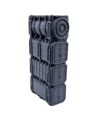 Grimdark Containers WTC 40K (x4) | Forbidden Prints | Grimdark Industrial | Terrainandminis