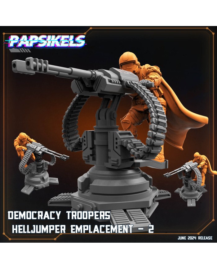 Democracy Troopers - Helljumper Emplacement - B - 1 Mini