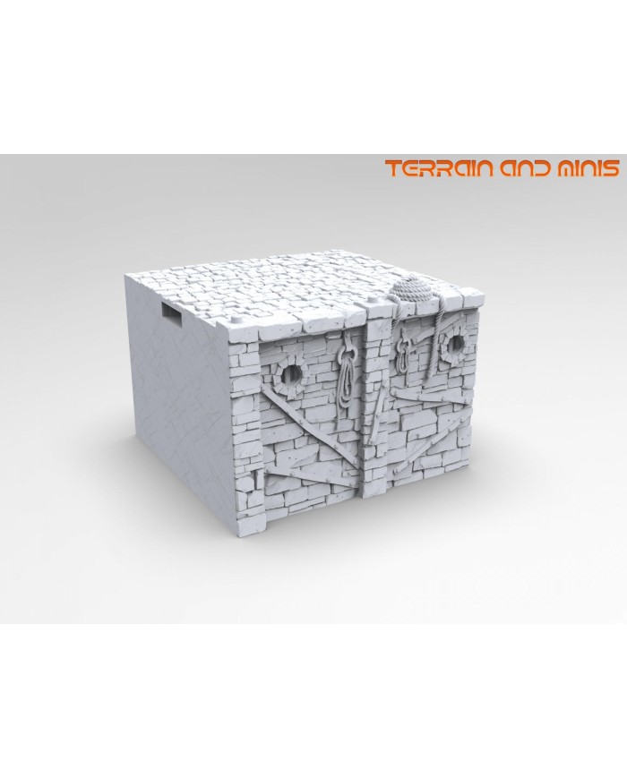 Ancrabourg quay wall - V3|3DLayeredscenery|Medieval Town Ancrabourg quay wall - V3|3DLayeredscenery|Medieval Town