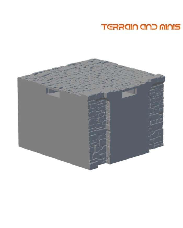 Ancrabourg quay wall T Junction|3DLayeredscenery|Medieval Town Ancrabourg quay wall T Junction|3DLayeredscenery|Medieval Town
