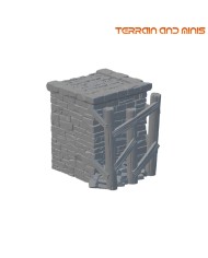 Ancrabourg quay wall T Junction Endpiece Left|3DLayeredscenery|Medieval Town Ancrabourg quay wall T Junction Endpiece Left|3DLayeredscenery|Medieval Town